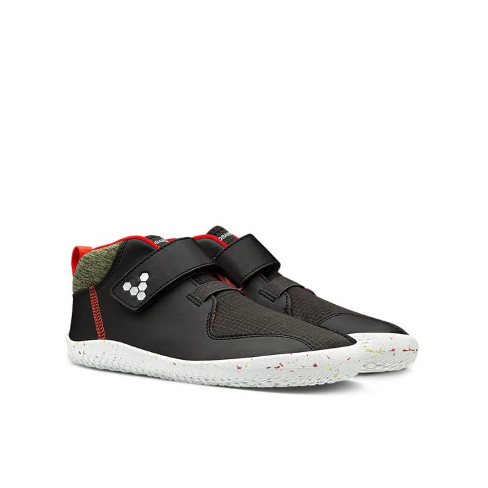 Chaussures d'école Vivobarefoot Primus Bootie All Weather Enfant - Noir QYD578160